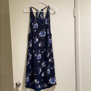 Blue floral dress